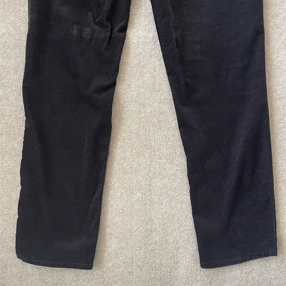 Talbots Pants Womens 12 Black Corduroy Signature Stretch Casual Office Fall - Picture 12 of 12